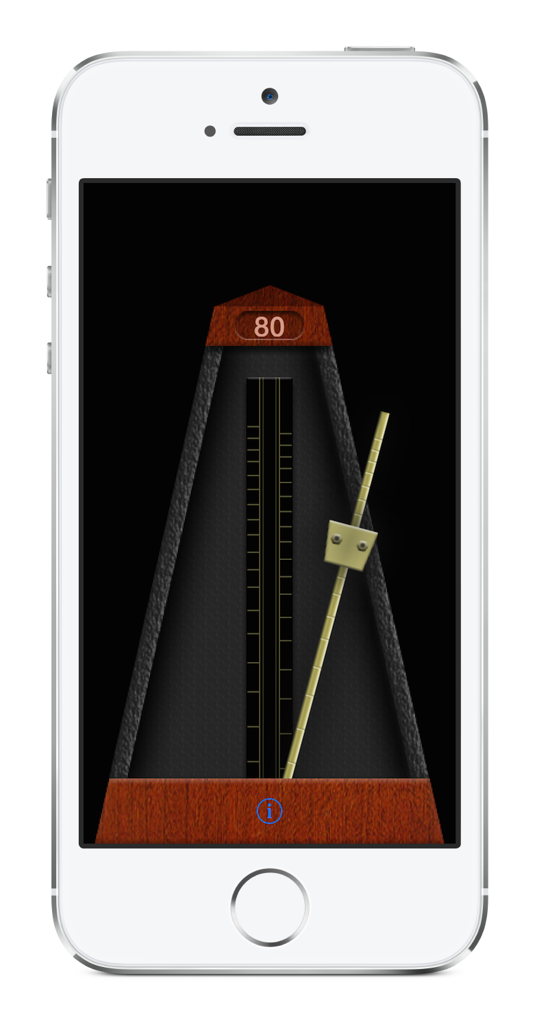 Metronome screenshot with iPhone