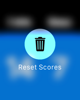 Reset scores on Apple Watch