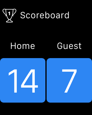 Scoreboard Glance on Apple Watch