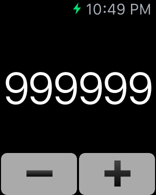 Count It - Tally Counter 999999 on Apple Watch